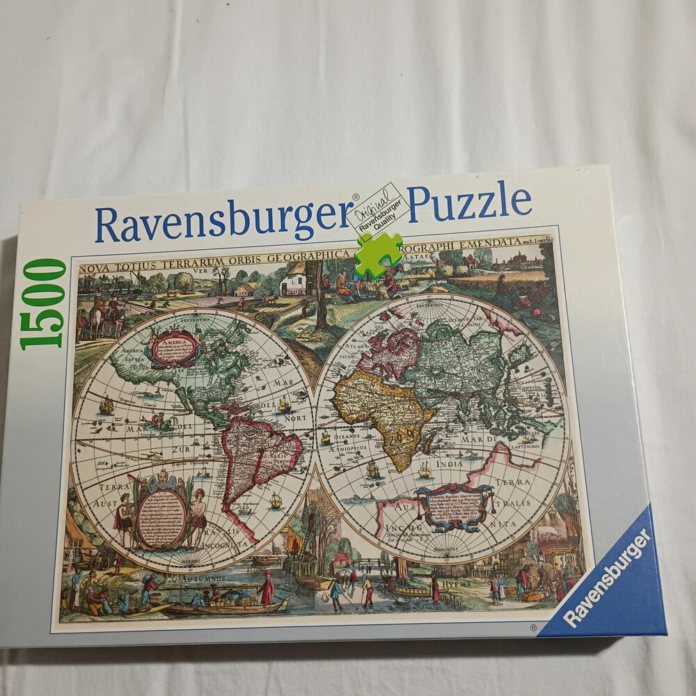 Ravensburger  Historic World Map 1636 1500 Piece Jigsaw Puzzle NEW Sealed